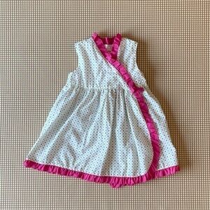 Toffee Apple polka dots multicolor dress.
Size 18months